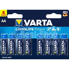 Батарейка Varta LONGLIFE POWER (HIGH ENERGY) LR6 AA BL8 Alkaline 1.5V (4906) (8/160) (8 шт.)