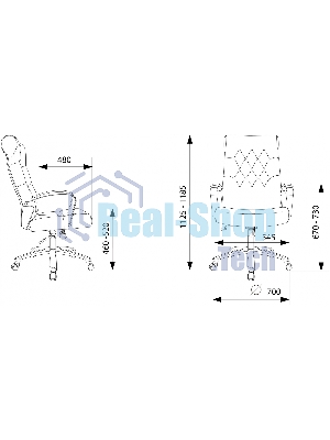 Кресло Бюрократ T-9928SL Fabric Italia 26 серый, ткань