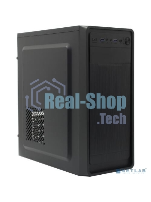 Компьютерный корпус Miditower ExeGate XP-332UC (ATX, без БП, 2хUSB 3.0/1хTypeC, аудио, черный)