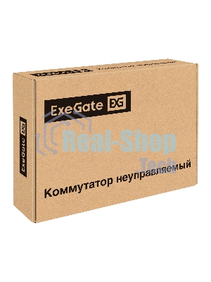 Коммутатор неуправляемый ExeGate EDGS-1024D (24-портовый гигабитный UTP 10/100/1000 Base-T, металлический корпус, с возможностью установки в стойку, с функцией энергосбережения (EEE))