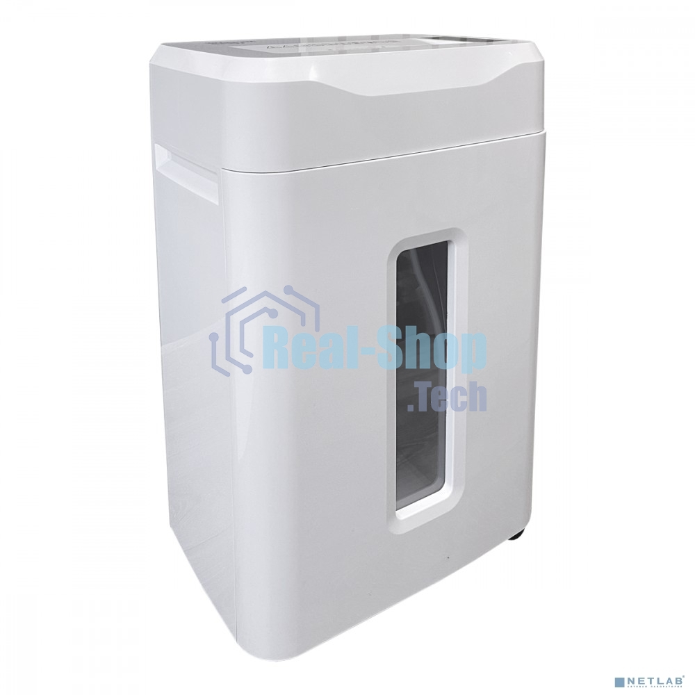 Шредер Office Kit S215N 3,9x38 белый (секр.P-4) фрагменты 22лист. 35лтр. скрепки скобы пл.карты CD