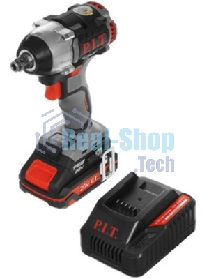 Гайковерт P.I.T. PIW20H-300B/1 аккум. патрон:квад.1/2