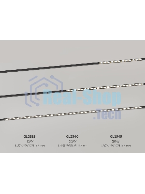 Трековый светильник GL2340 BK черный IP20 20W 3CCT 3000-6400K 48V 400*10*37