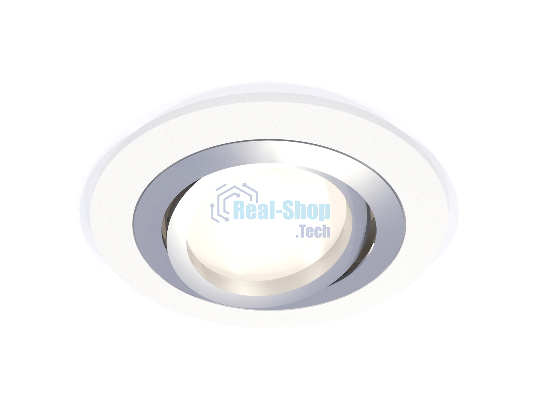 Комплект встраиваемого поворотного светильника Ambrella light XC7621082 SWH/PSL белый песок/серебро полированное MR16 GU5.3 (C7621, N7003)
