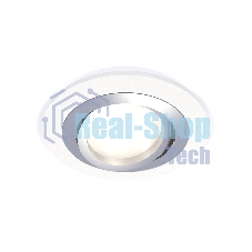 Комплект встраиваемого поворотного светильника Ambrella light XC7621082 SWH/PSL белый песок/серебро полированное MR16 GU5.3 (C7621, N7003)