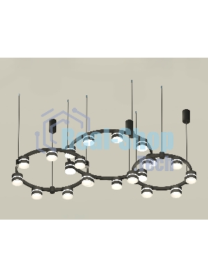 Светильник Ambrella light XR92092220/22 SBK/FR черный песок/белый матовый GX53 (A9209, C9242, C9238, C9232, N8445)