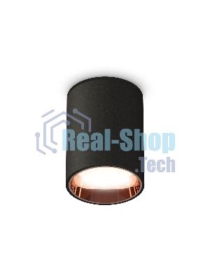 Светильник Ambrella Light XS6313024 SBK/PPG черный песок/золото розовое полированное MR16 GU5.3 (C6313, N6114)