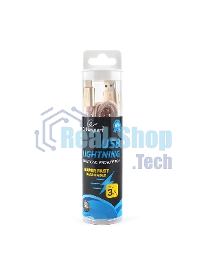Кабель Cablexpert для Apple CC-U-APUSB02Gd-1.8M, AM/Lightning, серия Ultra, длина 1.8м, золотой, блистер