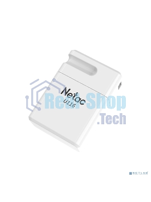 Флешка USB Netac U116 mini (NT03U116N-032G-32WH USB), 32Gb, USB 3.2, R/W 90/30, белый