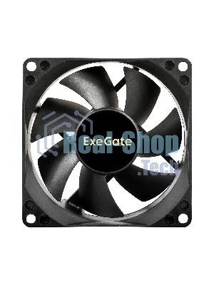 Вентилятор для корпуса ExeGate EX08025S4P-PWM черный, 80 мм, 2300 об/мин, 23 дБ, 4 pin