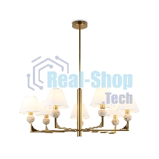 Люстра Ambrella light LH75162/7 BS/FR латунь/белый матовый E14*7 max 40W D890*580