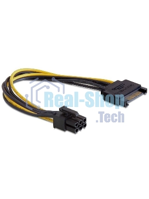 Разветвитель питания Cablexpert CC-PSU-SATA, SATA->PCI-Express 6pin, для подключения в/к PCI-Е (6pin) к б/п ATX