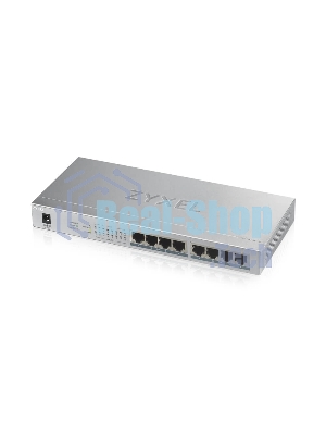 Коммутатор Zyxel GS1008HP Switch PoE +, 8xGE PoE +, tabletop, metal, silent, budget PoE 60 W