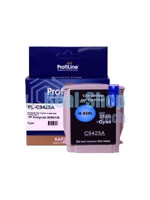 Картридж струйный ProfiLine PL-C9425A (№85) для принтеров HP DesignJet 30/90/130 с чернилами Cyan