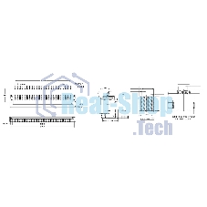 Разъем FPC Flip-Lock 1010-6RLGF 6 pin высота 1мм шаг 1мм