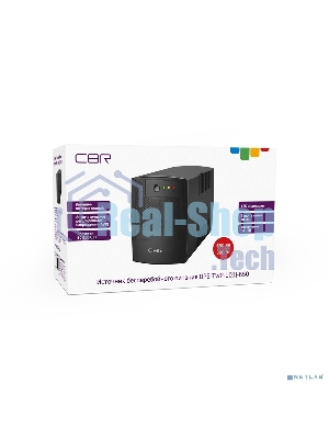 Источник бесперебойного питания CBR UPS-TWP-101J-650 / 650ВА / 390Вт / IEC 320 C13 x3 / USB Type-B / RJ11