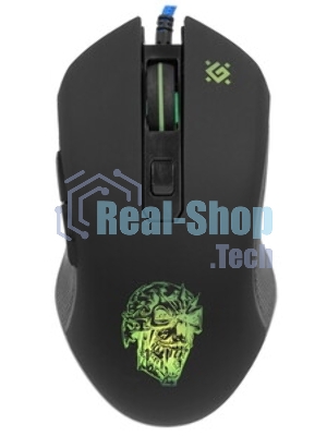 Мышь проводная Defender Sleipnir GM-927 черный, 12800 dpi, USB, кнопки - 6