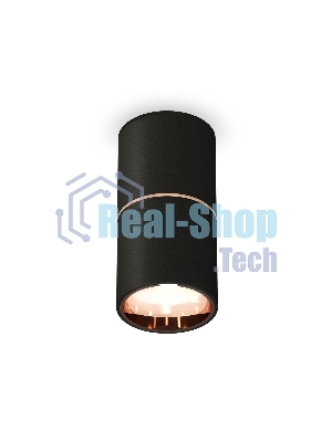 Светильник Ambrella Light XS6302083 SBK/PPG черный песок/золото розовое полированное MR16 GU5.3 (C6302, A2063, N6114)