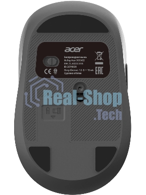 Комплект клавиатура+мышь Acer OCC402 беспроводной, USB, 1600 DPI, чёрный