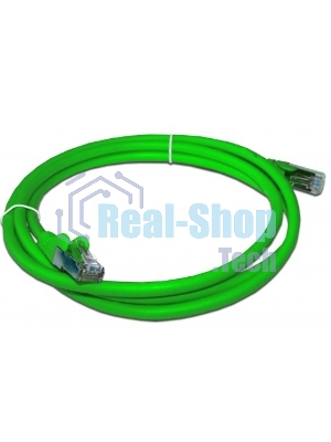 Патч-корд LANMASTER LSZH FTP кат.6A, 2.0 м, зеленый