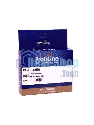 Картридж струйный ProfiLine PL-C9425A (№85) для принтеров HP DesignJet 30/90/130 с чернилами Cyan