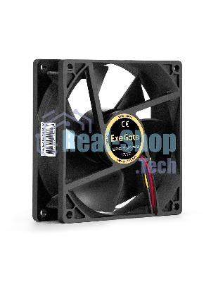 Вентилятор для корпуса ExeGate EX09225S4P-PWM черный, 92 мм, 2000 об/мин, 26 дБ, 4 pin