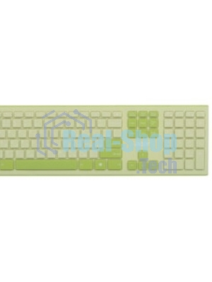 Комплект клавиатура + мышь Acer OCC205 беспроводной USB, 1200 dpi, зеленый/желтый