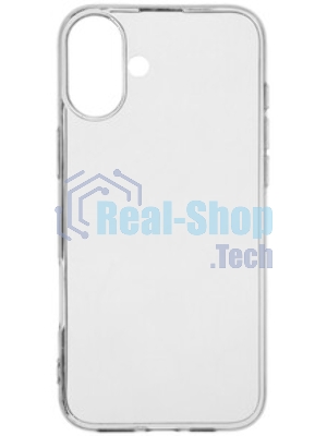Чехол (клип-кейс) BoraSCO для Apple iPhone 16 Plus Bumper Case прозрачный (73520)