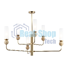 Люстра Ambrella light LH53251/6 BS/FR латунь/белый матовый E14*6 max 40W D1050*1445