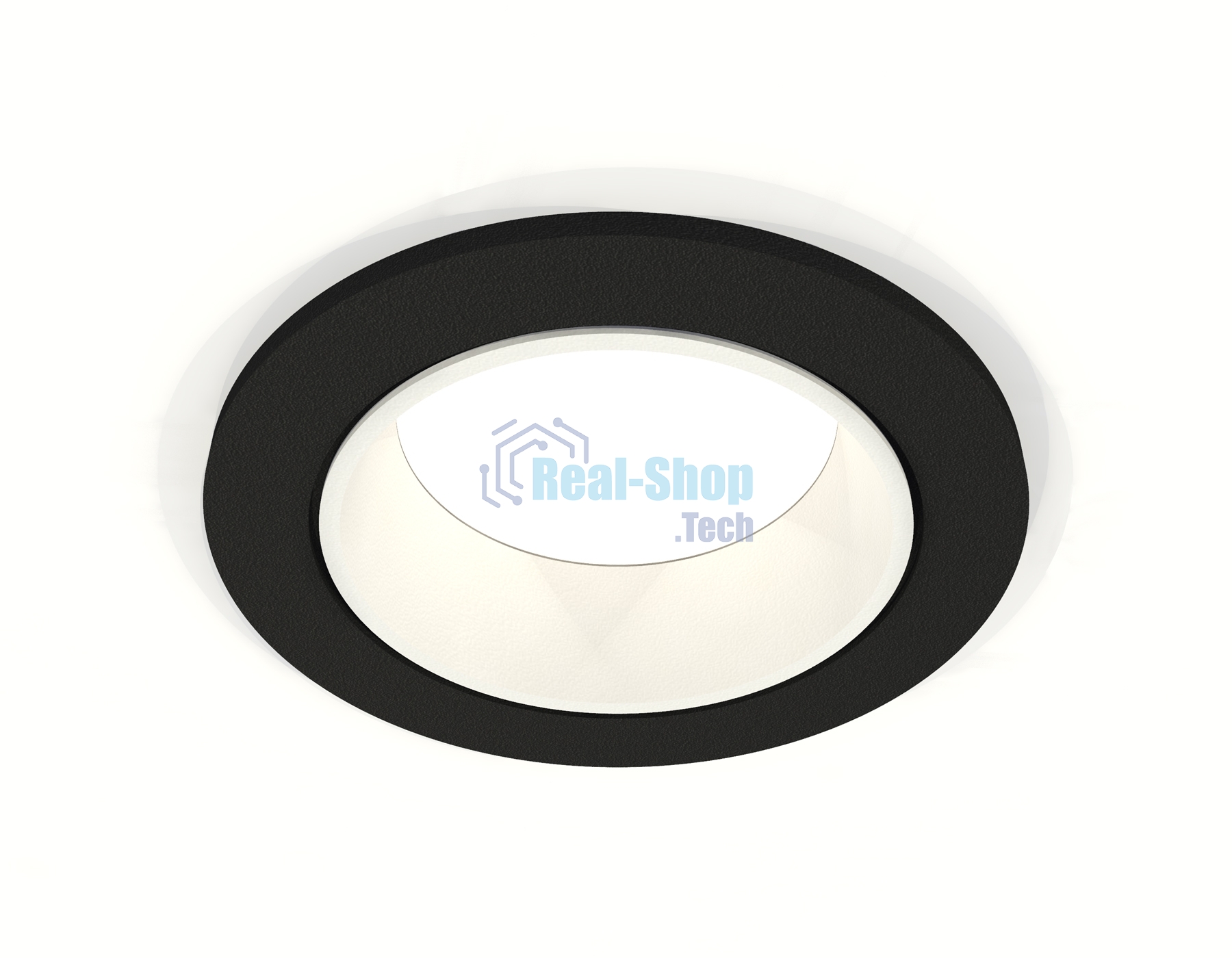 Комплект встраиваемого светильника Ambrella light XC6513001 SBK/SWH черный песок/белый песок MR16 GU5.3 (C6513, N6110)