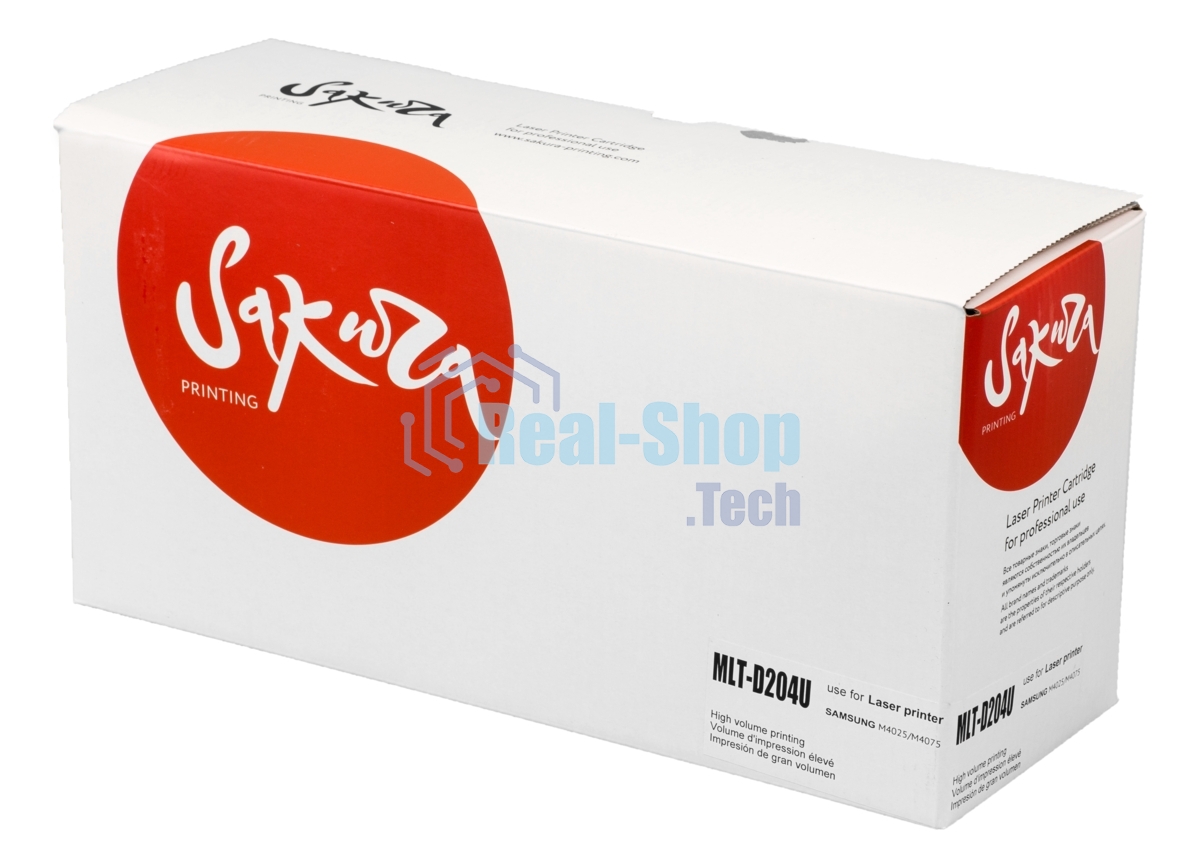 Картридж лазерный Sakura MLTD204U для Samsung SL-M3325/3375/3825/3875/4025/4075 черный, 15 000к.
