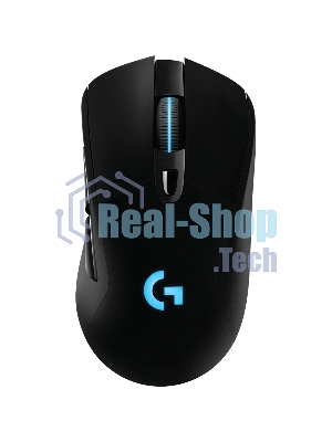 Мышь игровая Logitech G703 Lightspeed черная, сенсор 100-25600dpi (Hero25K), беспроводная 2.4GHz + USB 1,8м, 5 программируемых кнопок + колесо прокрутки, RGB-подсветка, под правую руку