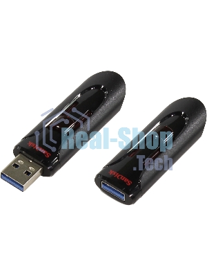 Флешка USB Sandisk CZ600 Cruzer Glide (SDCZ600-032G-G35), 32Gb, USB 3.0, R/W 100/20, черный