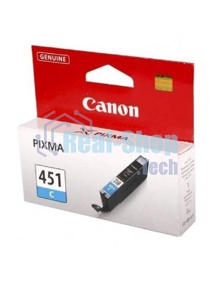 Картридж струйный CLI-451C (6524B001) для Canon PIXMA iP7240/MG6340/MG5440, Голубой, 332стр.