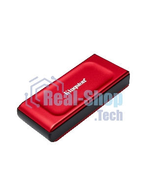 Внешний SSD Kingston XS1000, 2TB, USB 3.2 Gen 2 Type-C, R/W 1050/1000, красный