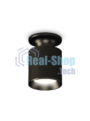 Светильник Ambrella Light XS6302100 SBK/PBK черный песок/черный полированный MR16 GU5.3 (N6902, C6302, N6103)
