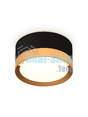 Светильник Ambrella Light XS8102004 SBK/PYG черный песок/золото желтое полированное GX53 (C8102, N8124)