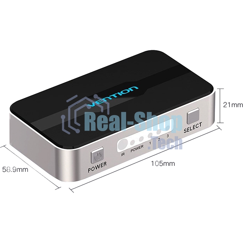 Переключатель (switch) 3x1 Vention HDMI v1.4 Переключатель (switch) 3x1 Vention HDMI v1.4