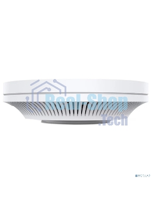 Точка доступа TP-Link 11AX dual-band ceiling access point, up to 1200 Mbit/s at 5 GHz and up to 574 Mbit/s at 2.4 GHz, 1 10/100/1000Mbps LAN port, support PoE 802.3at standard, support BSS coloring, Seamless Roaming, Mesh, Band Steering, Airtime Fairness, MU-MIMO, ma
