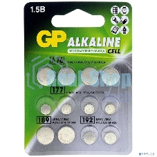 Набор алкалиновых пуговичных батареек GP ACM02F-2CR12 120/1440 - 12 шт. в блистере