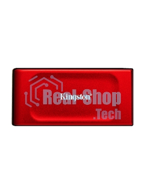 Внешний SSD Kingston XS1000, 2TB, USB 3.2 Gen 2 Type-C, R/W 1050/1000, красный