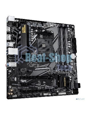 Материнская плата Gigabyte B550M DS3H R2, AM4, AMD B550, 4xDDR4, 4xSATA, 2xM.2, 1xPCIe 4.0 x16, 1xPCIe 3.0 x4, 1xPCIe 3.0 x1, 1xDP, 1xHDMI, 1x1Gb LAN, 4xUSB-A 5Gbps, 2xUSB-A 2.0, 3x3.5 мм, 7.1, mATX