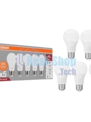 Лампа светодиодная LED Value LVCLP75 10SW/840 шар матовая E27 230В 10х1 RU OSRAM 4058075579927