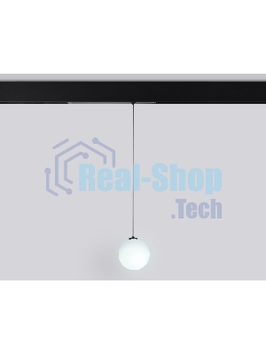 Управляемый светодиодный светильник для шинопровода Magnetic Ambrella light GL1442 BK/FR черный/белый матовый IP20 10W 3000K-6400K 220V 120° D120 H1500 (Без ПДУ)