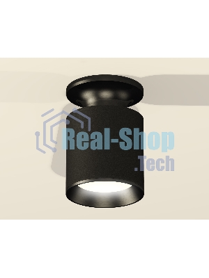 Светильник Ambrella Light XS6302100 SBK/PBK черный песок/черный полированный MR16 GU5.3 (N6902, C6302, N6103)