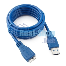 Кабель USB 3.0 для соед. 1.8м А-microB (5 pin) PRO позол.конт., пакет