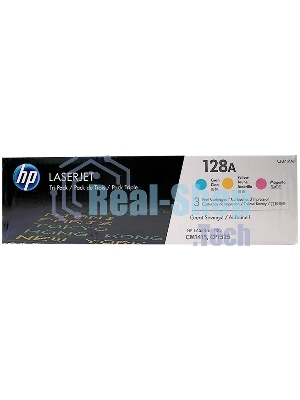 Картридж лазерный комплект HP CF371AM голубой/пурпурный/желтый для LaserJet PRO CP1525N/CP1525NW (3 х 1300)