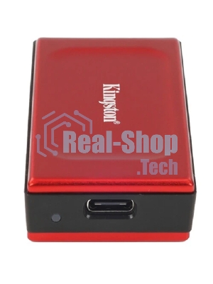 Внешний SSD Kingston XS1000, 2TB, USB 3.2 Gen 2 Type-C, R/W 1050/1000, красный