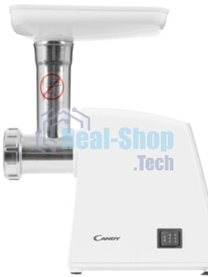Мясорубка электрическая Candy CG-100 белый, 900 Вт, 2.2 кг/мин, реверс, защита от перегрузки, насадки - 4