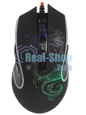 Мышь проводная Defender Venom GM-640L черный, 3200 dpi, USB, кнопки - 8